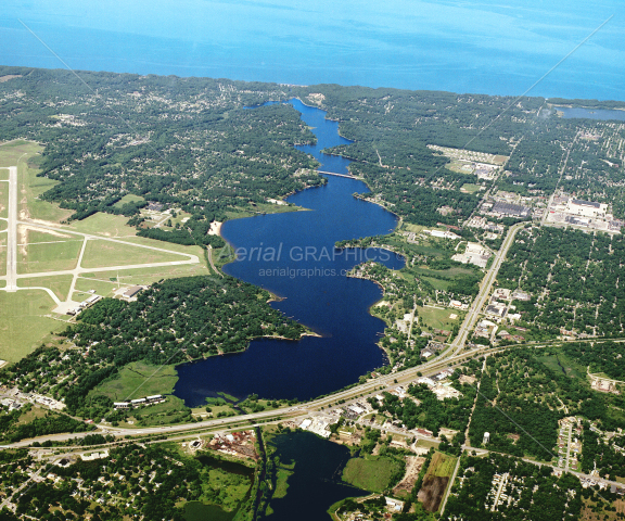 Mona Lake in Muskegon County, Michigan